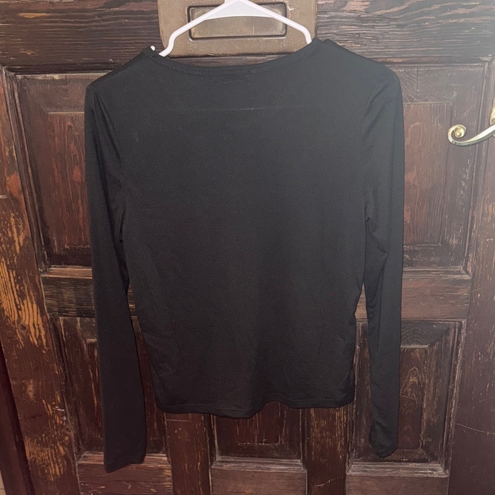 Olivia Rae Classic Black Lightweight Long Sleeve Shirt - Picture 3 of 3